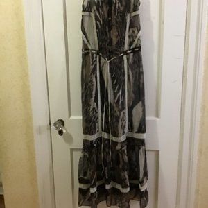 NWT ALL SAINTS CO SPITALFIELDS LACE MAXI DRESS. 0